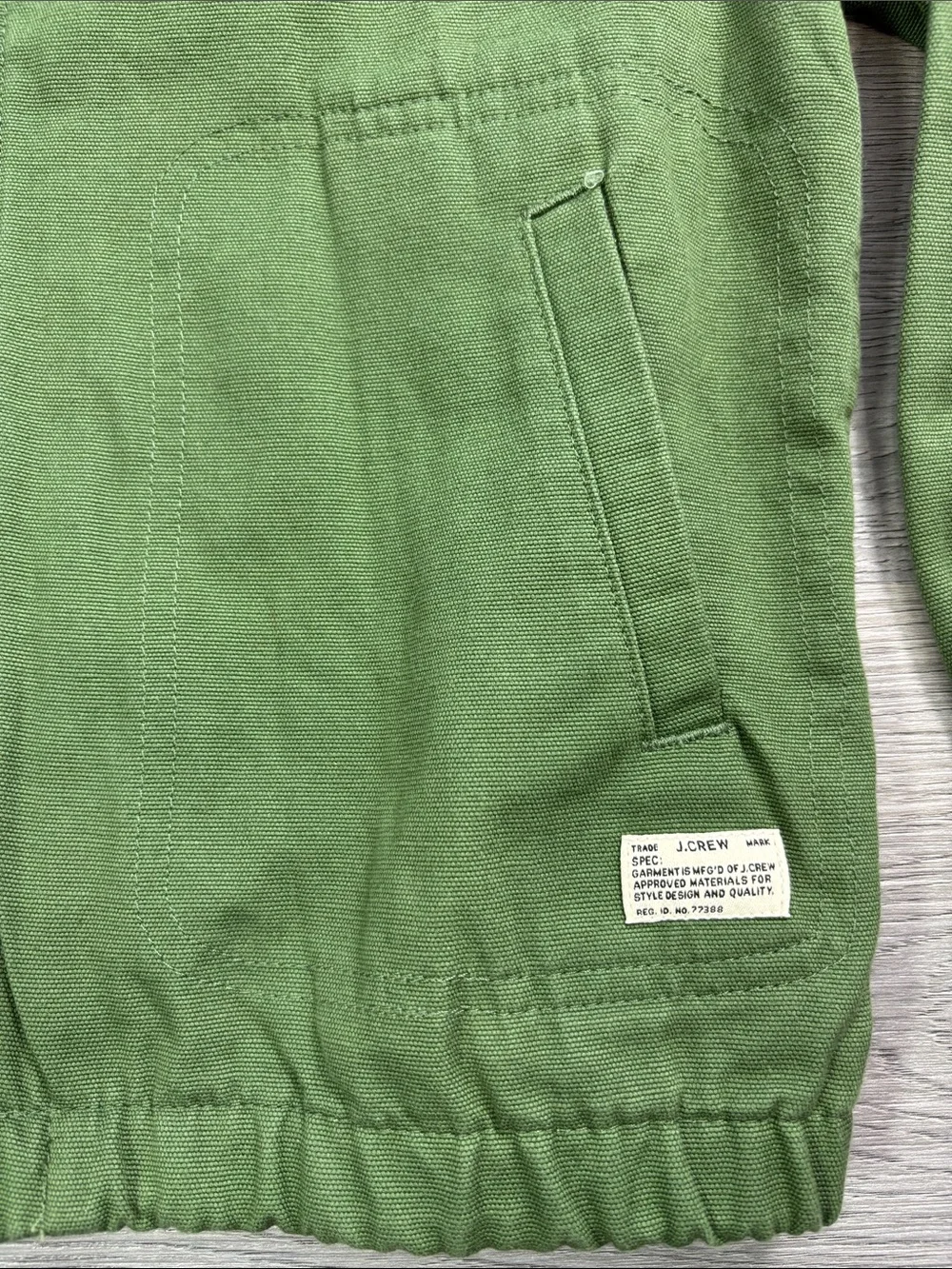 Crewcuts Green Zip Jacket for Kids -‎ size Small 6-7 NEW